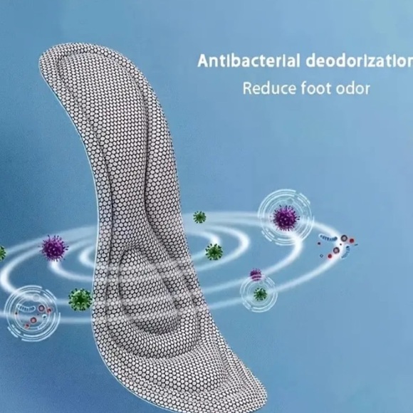 NWT Deodorant Comfort Memory Foam Insoles Orthotic Inserts Arch Support 11-12 L - Picture 2 of 7